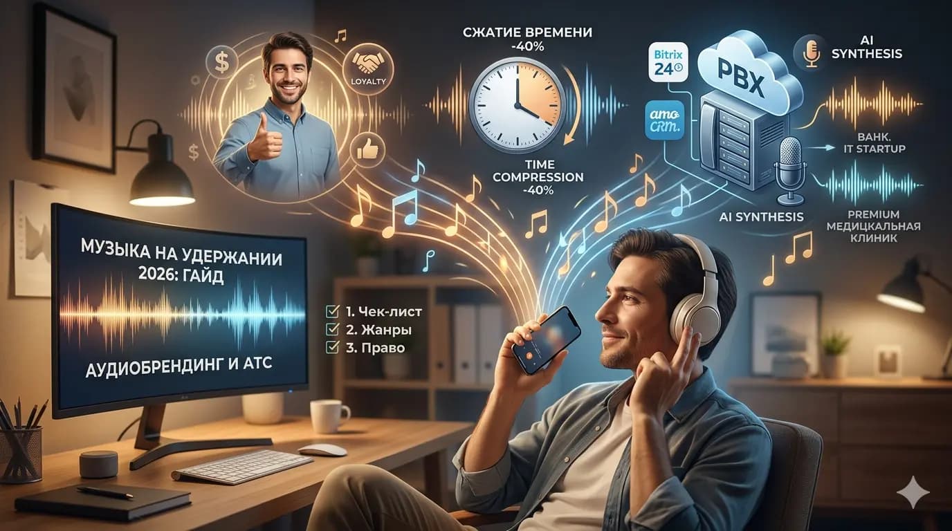Музыка на удержании и мелодия ожидания для АТС: полный гайд по аудиобрендингу