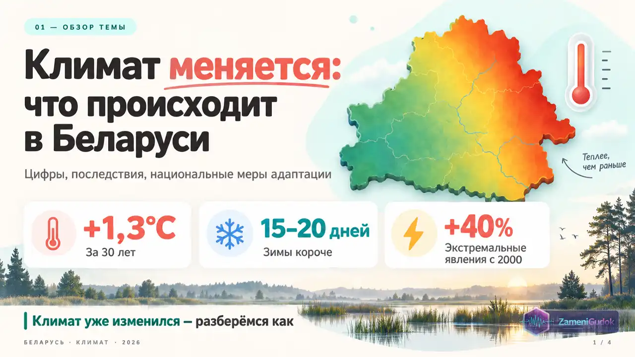 Слайд: Климат меняется: что происходит в Беларуси